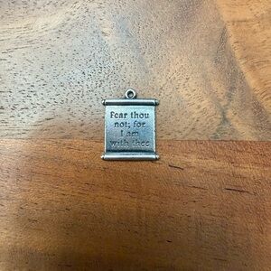 Retired James Avery Fear Thou Not Scroll Charm